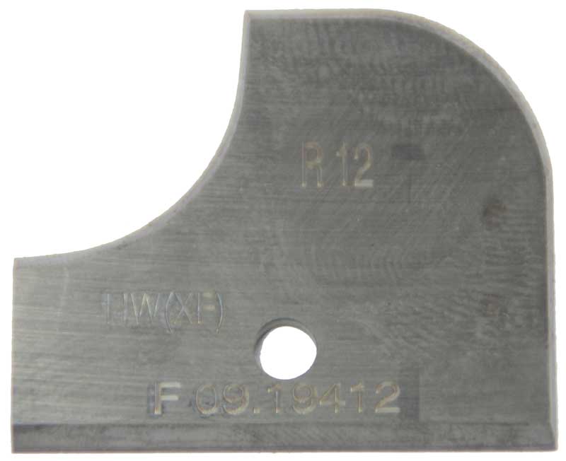 Messer HM für Abrund‑Hohlkehlenfräser FW39B  R 12